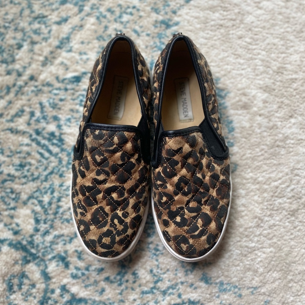 Steve Madden Cheetah Print Slip Ons